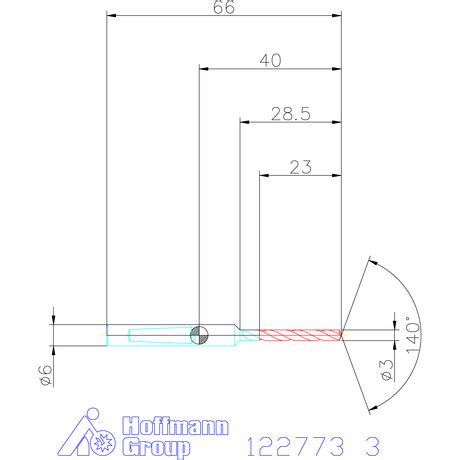 Solid carbide drill plain shank DIN 6535 HE, TiAlN, ⌀ D C m7 (mm or ...