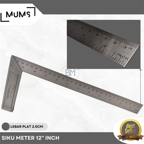 Jual ALAT SIKU METER 30CM / SIKU TUKANG / SIKON 12 INCH - Jakarta Utara ...