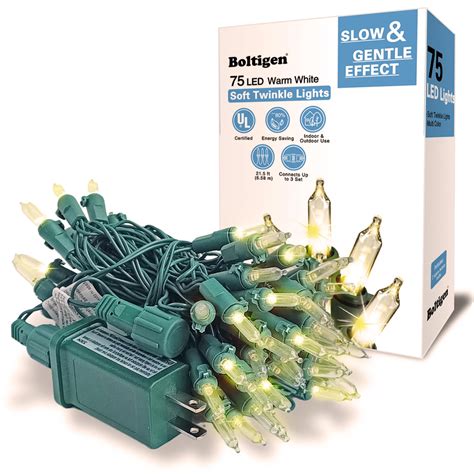 75 LED Soft Twinkle Lights, Slow Twinkling Christmas Lights, 37 of 75 ...