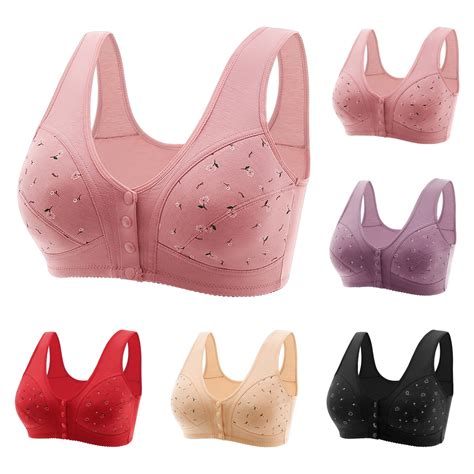Daisy Bras for Older Women, Front Closure Comfort Bra, Breathable ...