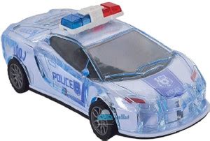 Maa impex Police Car with Lights, Friction Powered, Music and Siren ...