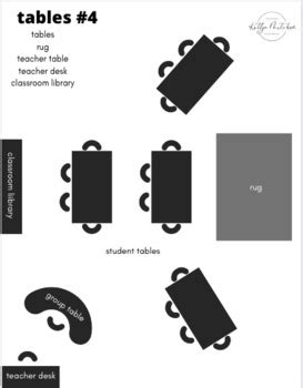 Classroom Layout Setup Design Ideas Templates *Table Pack* by KatlynMitchum
