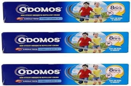 DABUR Odomos Non-Sticky Mosquito Repellent Cream With Vitamin E ...
