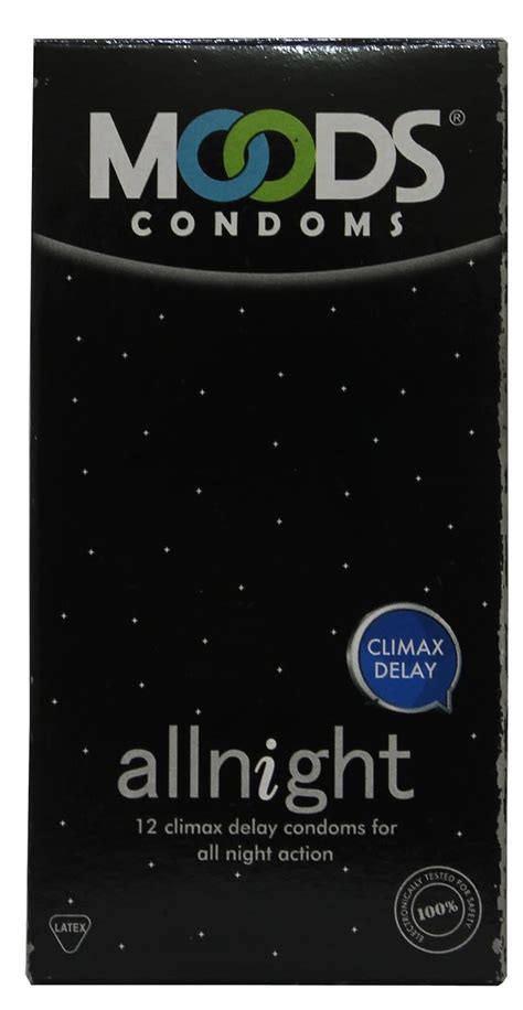 Moods Allnight Climax Delay Condoms (12) (Pack of 1) : Amazon.in ...