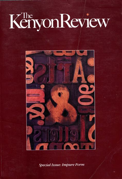 Introduction: Impure Form - The Kenyon Review