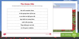 Anzac Day Mapping Worksheet (teacher made) - Twinkl
