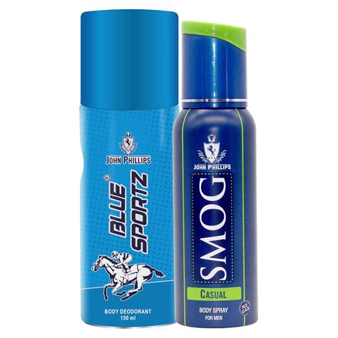 Buy John Phillips Men & Women BLUE SPORTZ DEO & SMOG CASUAL DEO | Long ...
