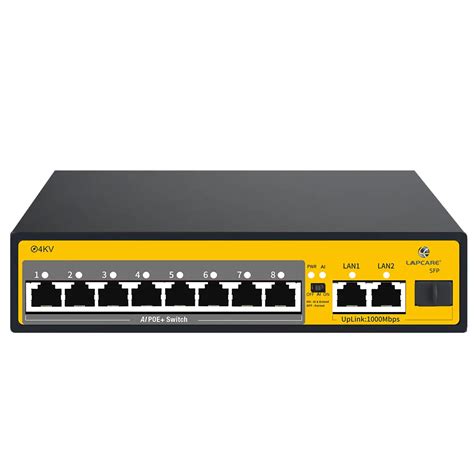 LPSA1829PUNF 2G POE Switch With 8*100Mbps POE Port + 2*1000Mbps Uplink