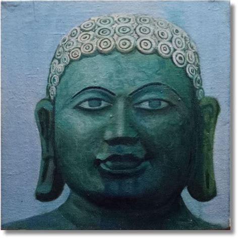 Handmade Bahubali Gomateshwara Painting And Artwork onn Canvas Shop ...