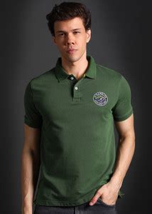DUCATI Solid Men Polo Neck Green T-Shirt - Buy DUCATI Solid Men Polo ...