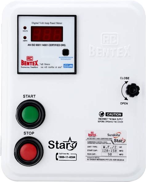 RC BENTEX Suraksha Star Submersible Control Panel 2 HP 13-21 A ...