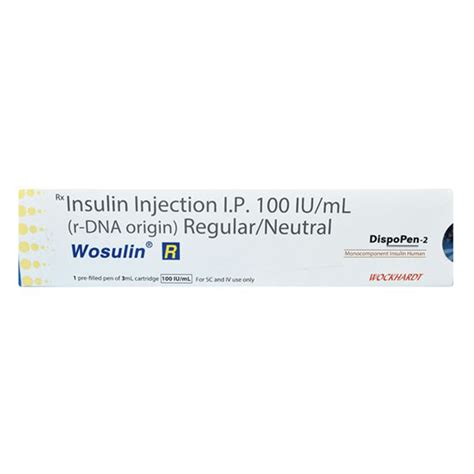 Wosulin-R Dispo Pen | Uses, Side Effects, Price | Apollo Pharmacy
