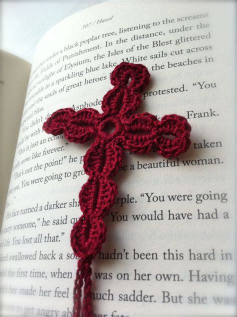 Image result for Crochet Cross Bookmark Tutorial