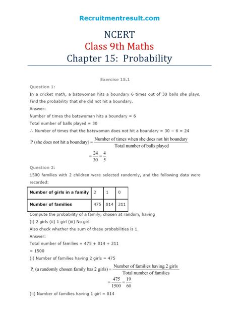 Image result for Class 9 Maths CH Probability