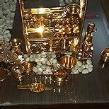 Buy Tirtha Enterprises Miniature Brass Kitchen Toy Set bhatukali Non ...
