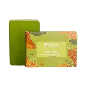 Buy PURE ELEMENTS Neem Tulsi Luxury Ayurvedic Soap For Bath (100 GM ...