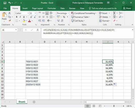 Entry #26 by pedroivf for Excel formula (calculation if, else) | Freelancer