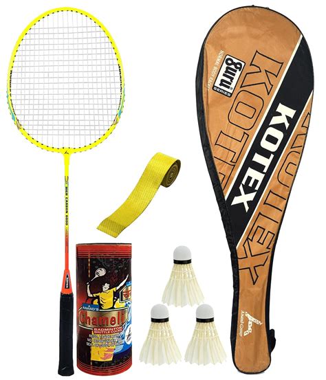 Buy Guru Kotex S-1 Edition Badminton Racquet Set, Pack of One Racquet ...