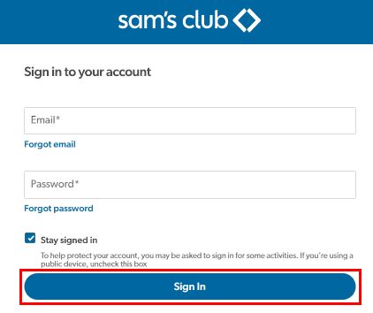 Image result for Sam's Club My Account