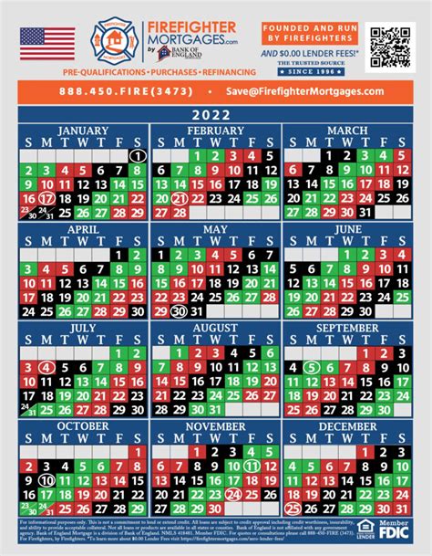 Printable Firefighter Shift Calendar 2025 | Calendars 2025