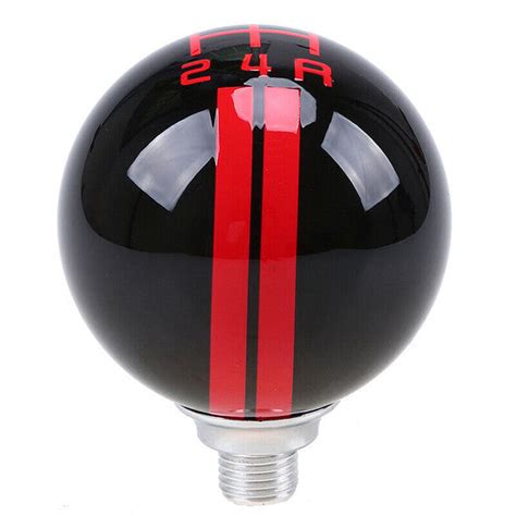 Car 5 Speed Manual Car Gear Shift Knob Lever Red Ball Shifter Handle F ...