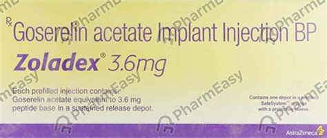 Zoladex 3.6mg Injection: Uses, Side-effects, Price, Dosage & More Info ...