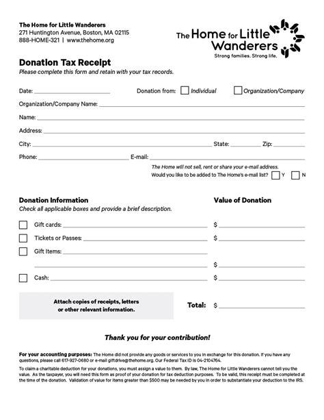 40 Donation Receipt Templates & Letters [Goodwill, Non Profit]