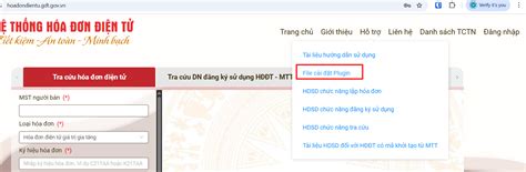 Cài đặt ứng dụng plugin HDDT trên trang hoadondientu.gdt.gov.vn ...