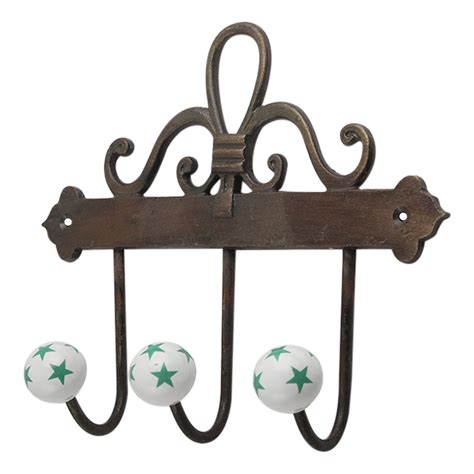 Green Star Ceramic Iron Hooks