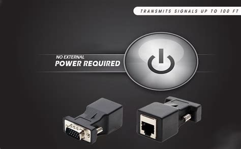 atdaraz 15 Pin VGA Male to RJ45 Female Connector Card VGA RGB HDB ...