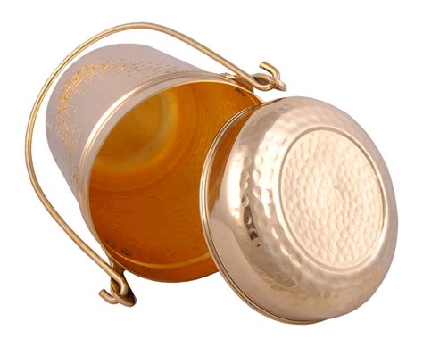 Pure Brass Ketali - Set of 3 Size Container/Dolchi/Milk Can/Milk Barni ...