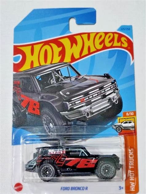 Hot Wheels Ford Bronco R HW Hot Trucks Ages 3 and Up (Black) : Amazon ...