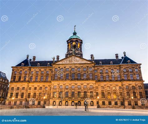 Royal Palace in Amsterdam, Netherlands Stock Image - Image of ...