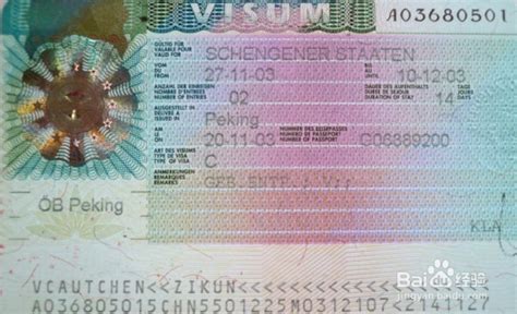 奥地利签证申请表
