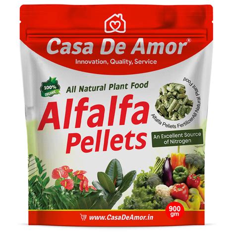 Casa De Amor Alfalfa Pellets ideal for organic gardening, mulch, hydro
