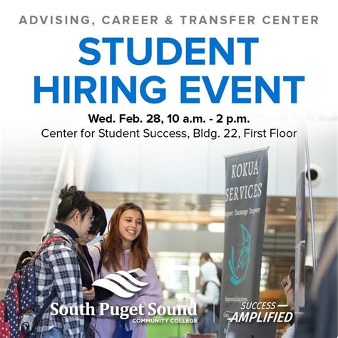 South Puget Sound Community College Student Hiring Event, South Puget ...