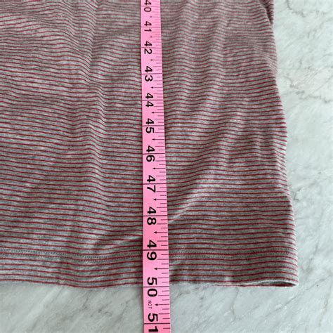 Cabi Women's Dress Gray red Striped Tube Top Long Cotton Blend size XS ...