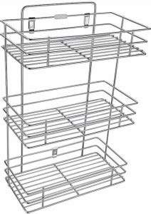 HUMBLE KART Dish Drainer Kitchen Rack Steel 3 Layer Wall mount ...