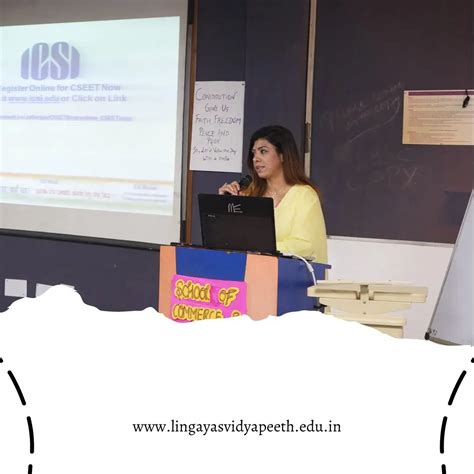 SOCM organised Guest lecture in collaboration with ICSI - Lingaya's ...