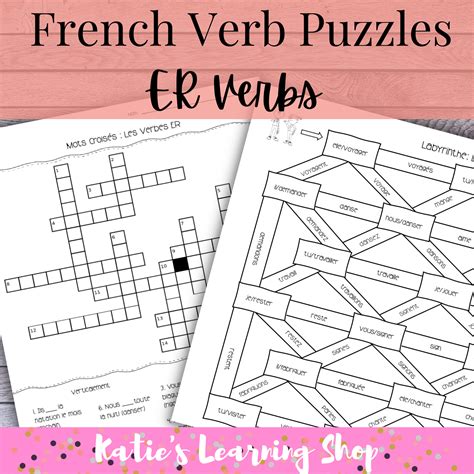French Verb Puzzles: ER Verbs | Made By Teachers