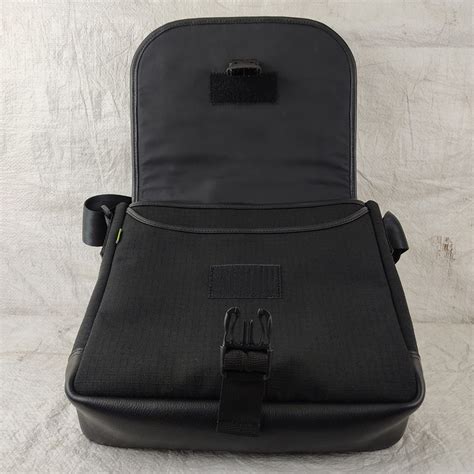 Noir Unisex Satchel in Rescued Car Seat Belts [10" bag]