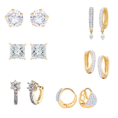 ZENEME American Diamond studs & cuffs combo wearable for all the women ...