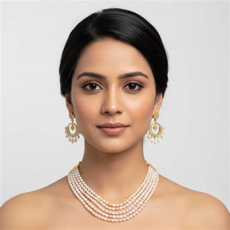4 Layer multi pearls necklace – Omkar balaji