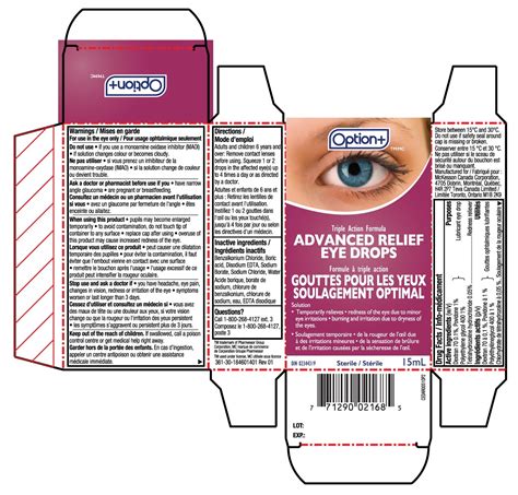 DailyMed - OPTION PLUS ADVANCED RELIEF EYE DROPS- dextran 70 ...