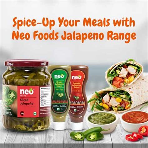 Neo Sliced Jalapeno 2.9 kg Tin I Ready-to-Eat Fibre-Rich Topping I ...