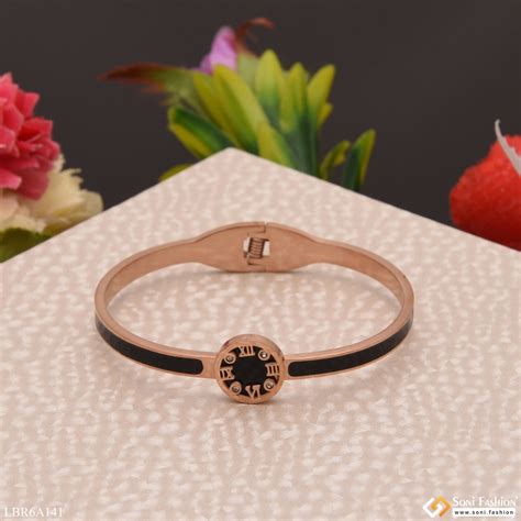 Roman Number With Diamond Superior Quality Rose Gold Bracelet For Lady ...