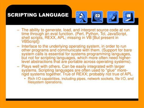 Image result for Example of Scripting Language