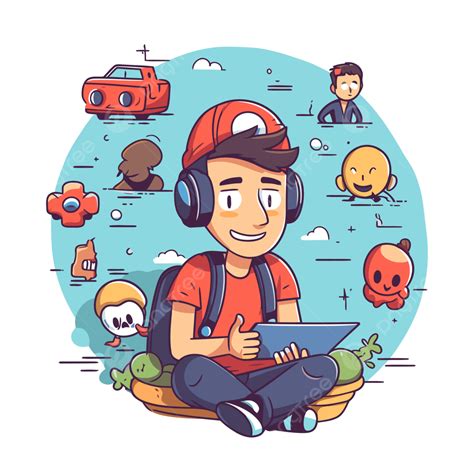 Cartoon Youtuber Clipart PNG, Vector, PSD, and Clipart With Transparent ...