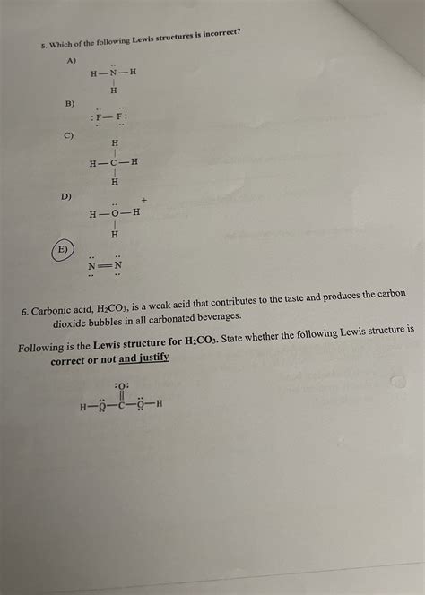 Solved Which of the following Lewis structures is | Chegg.com