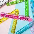 AK Store (4-Pack) Cartoon Design 30cm Plastic Folding Ruler Scale with ...